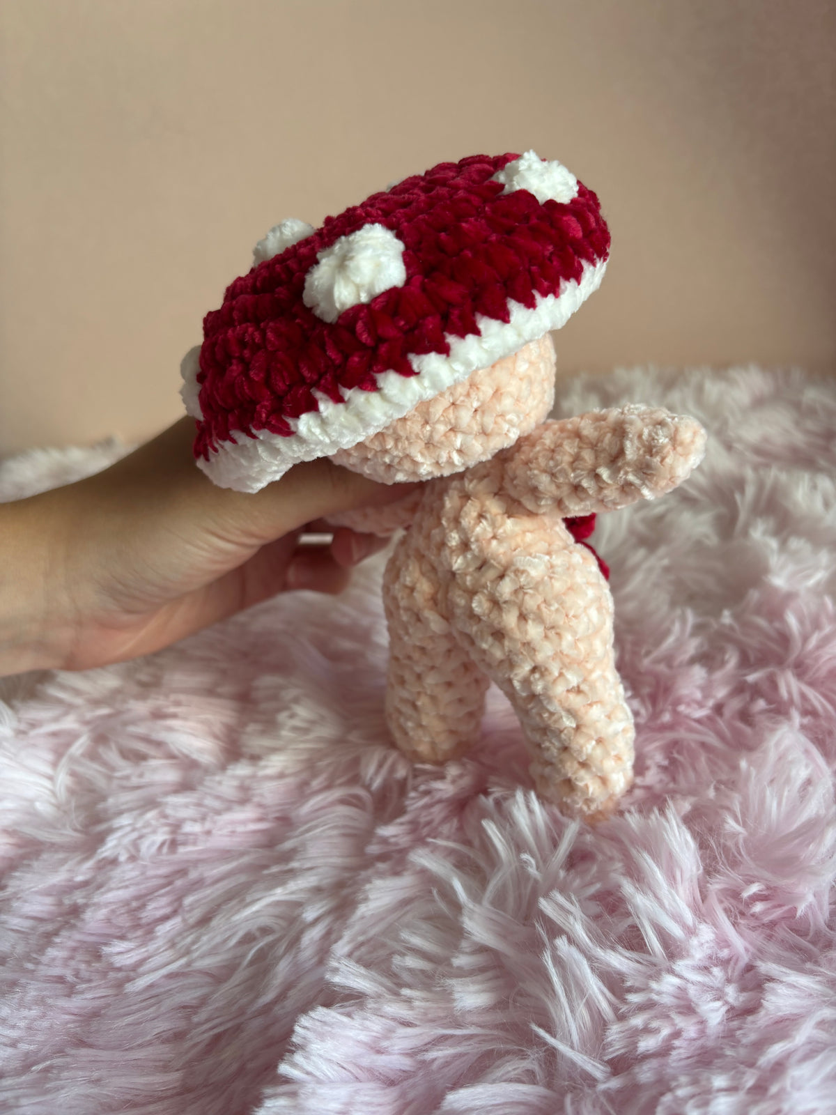 Elfo Fungo Crochet Peluche Colorato Handmade
