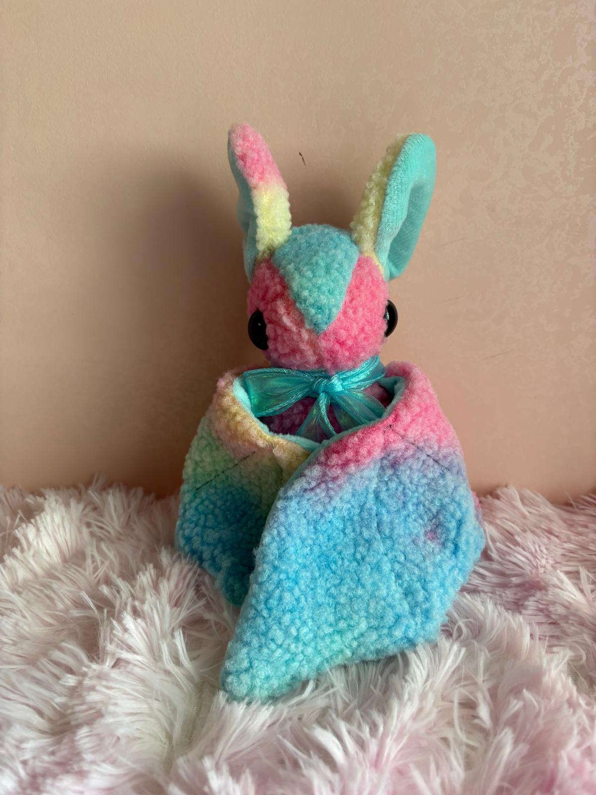 🦇 Pipistrello Teddy 🎀 - Peluche Colorato Handmade
