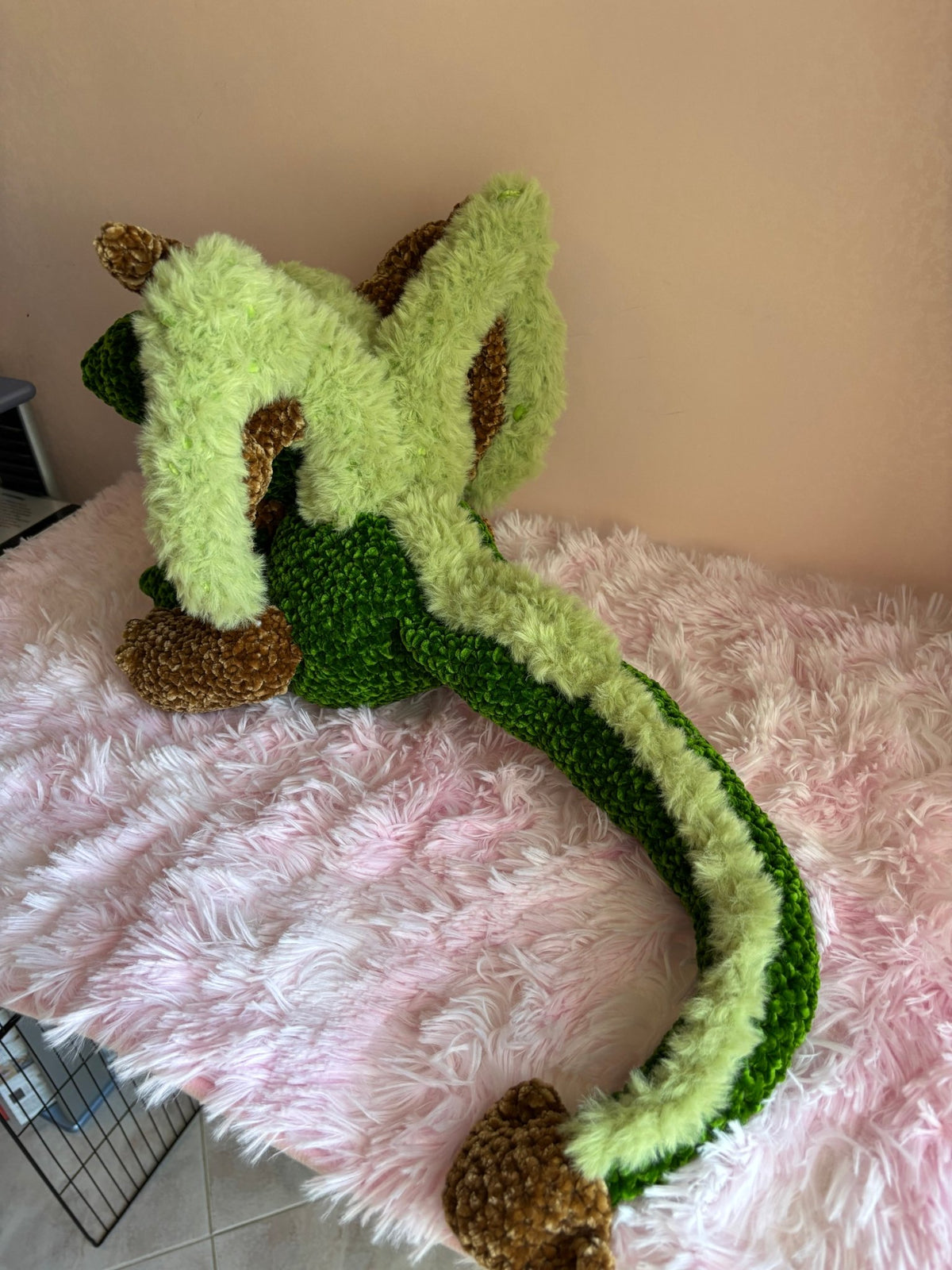 🐉 Drago della Foresta – peluche crochet 🌿Peluche Colorato Handmade