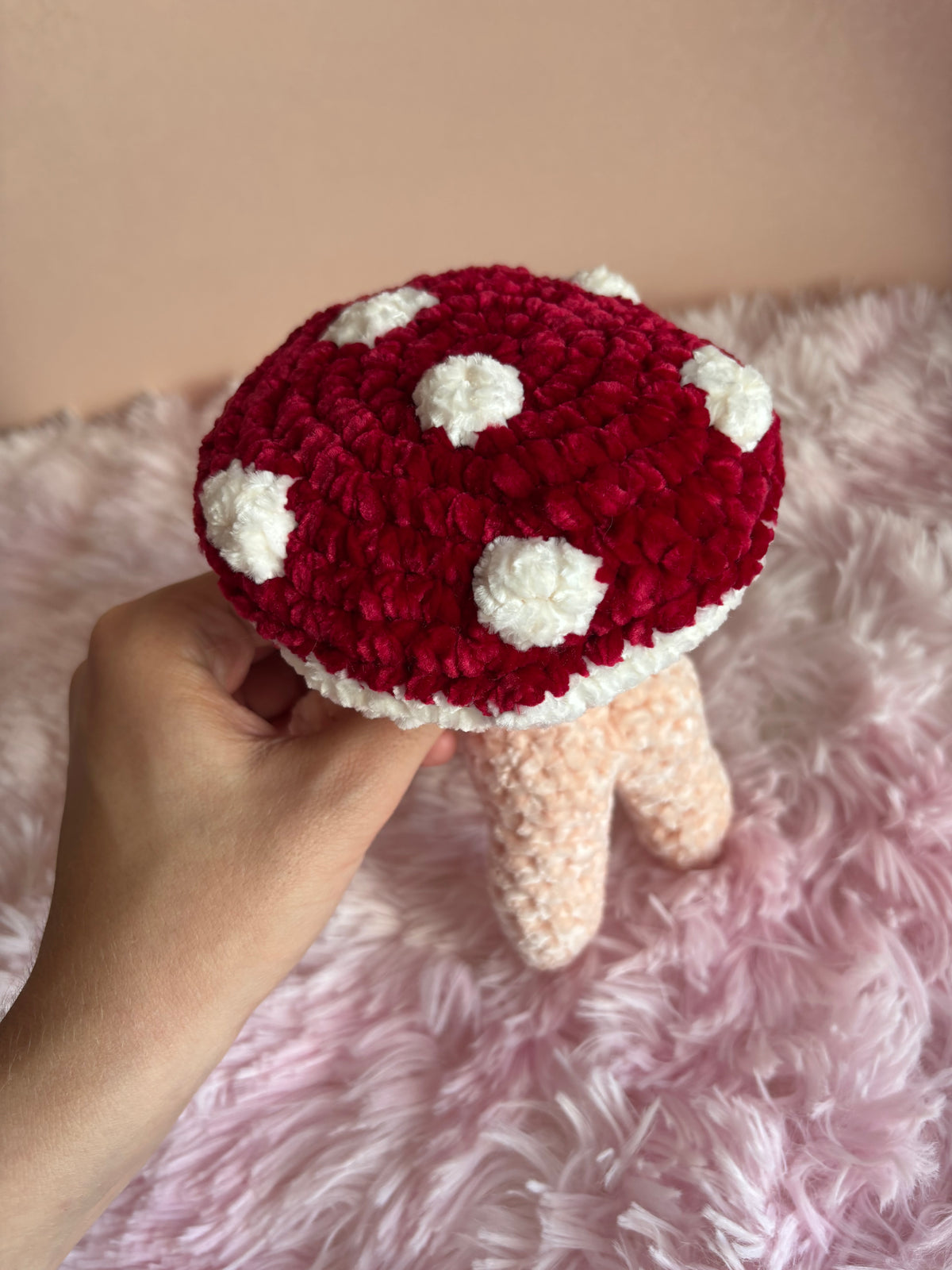 Elfo Fungo Crochet Peluche Colorato Handmade
