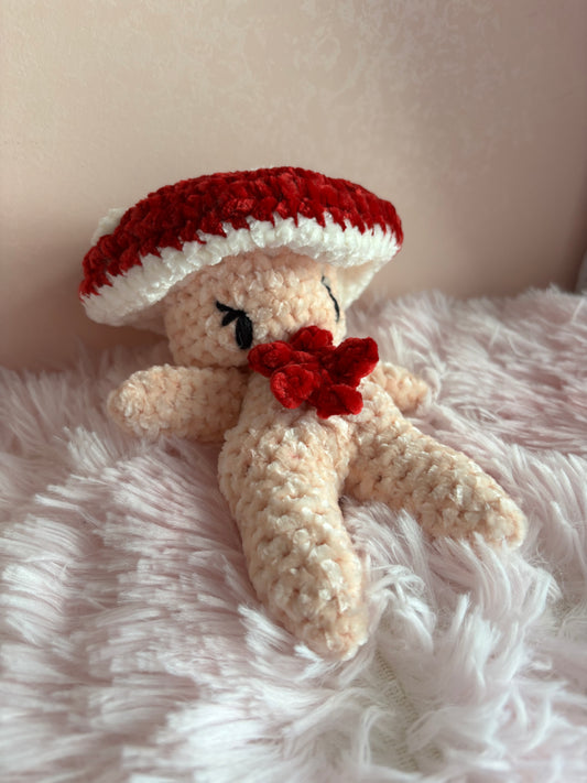 Elfo Fungo Crochet Peluche Colorato Handmade