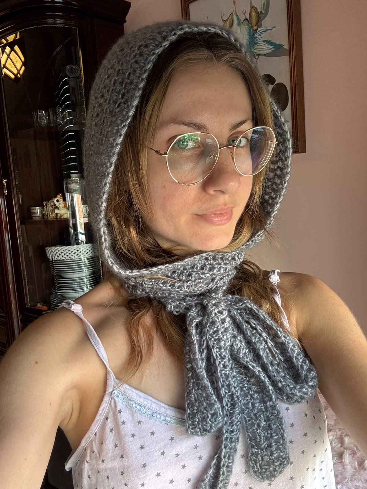 Cappuccio Bonnet Crochet - Grigio - Zampine Pets & Plushies