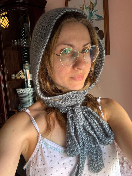 Cappuccio Bonnet Crochet - Grigio - Zampine Pets & Plushies