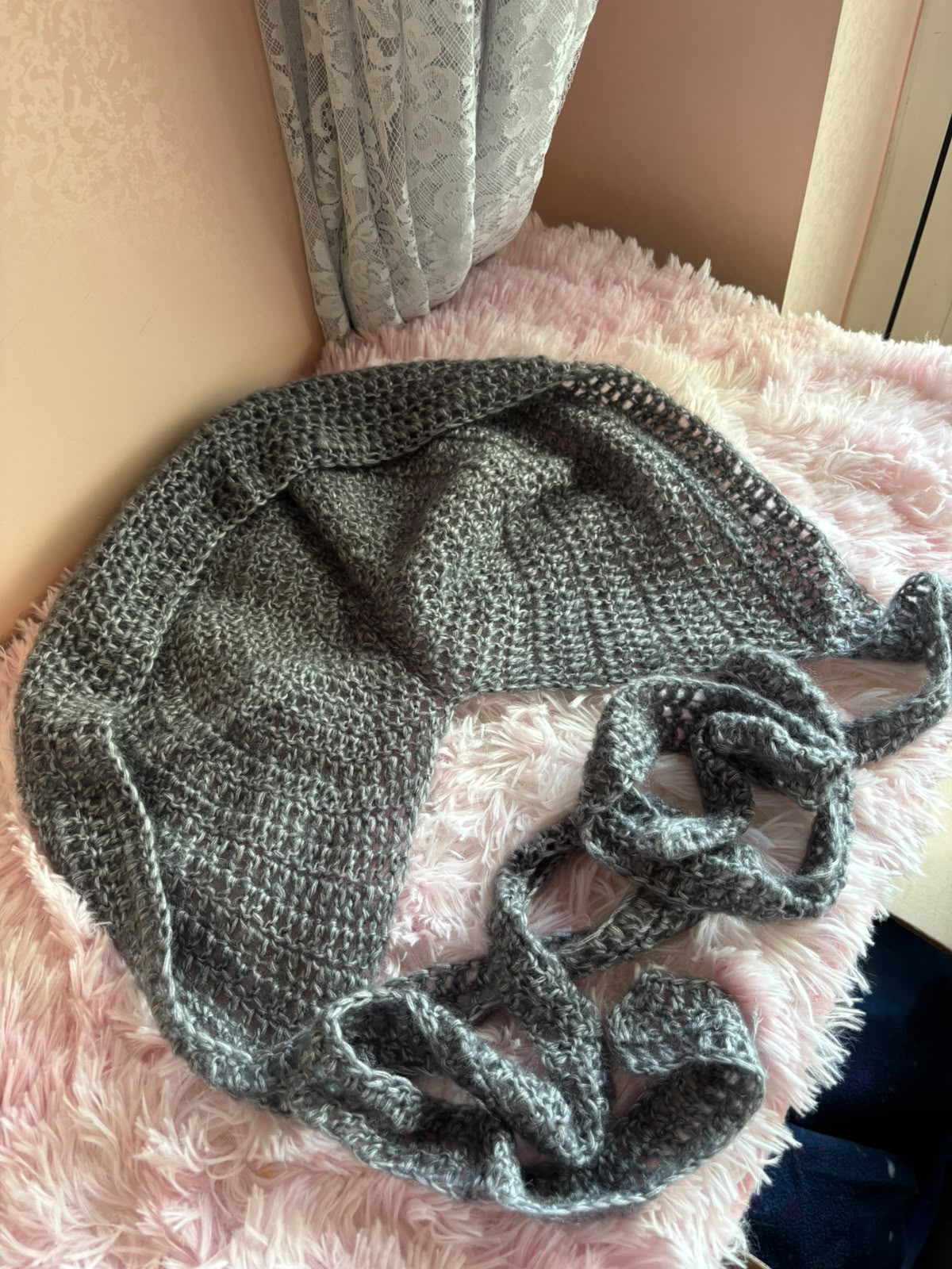 Cappuccio Bonnet Crochet - Grigio - Zampine Pets & Plushies