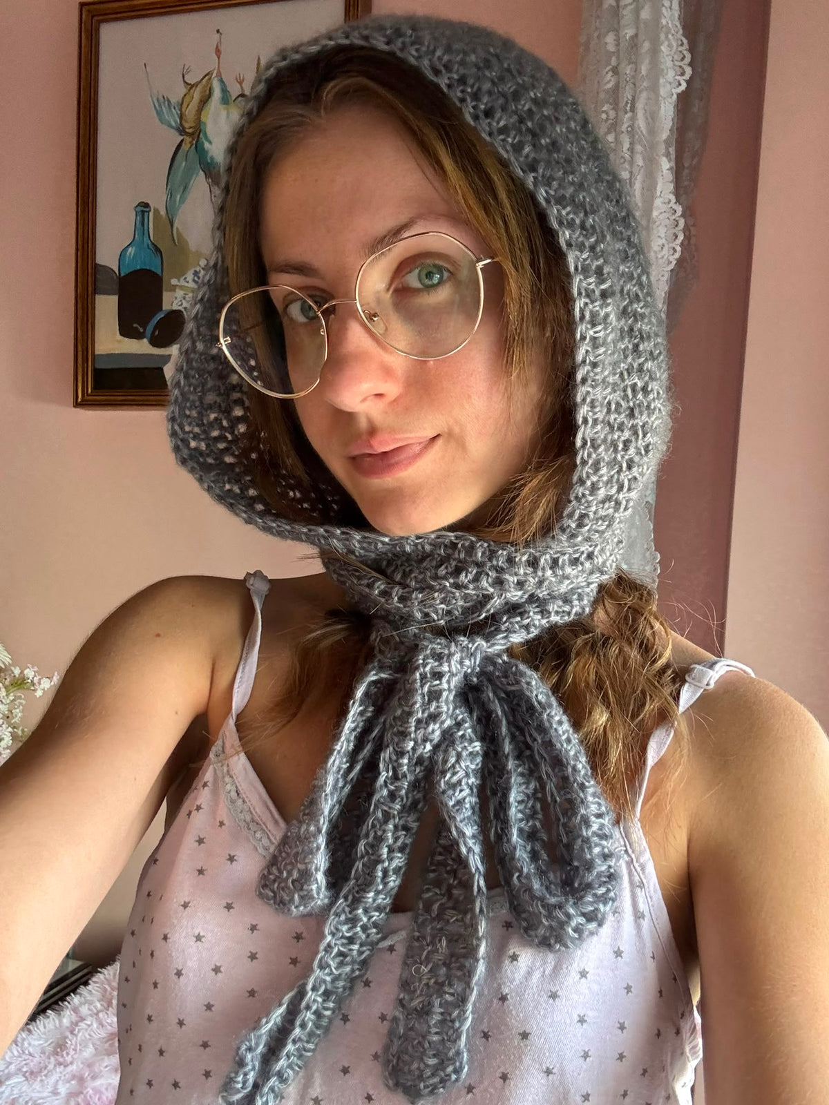 Cappuccio Bonnet Crochet - Grigio - Zampine Pets & Plushies