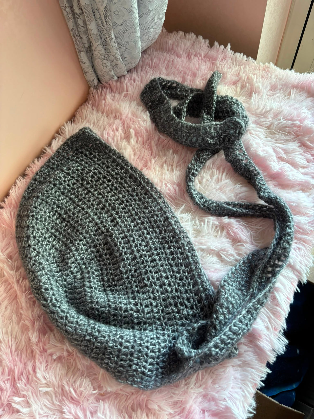 Cappuccio Bonnet Crochet - Grigio - Zampine Pets & Plushies