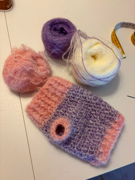 🐾 Maglioncino Crochet “Morbida Coccola” 💕🧶 Rosa-Lilla - Zampine Pets & Plushies