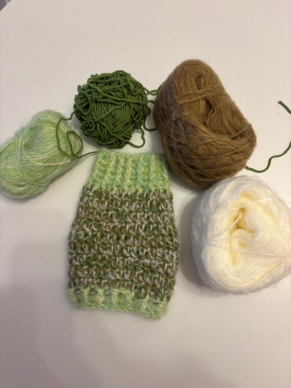 🐾 Maglioncino Crochet “Morbida Coccola” 💕🧶 Verde-Beige - Zampine Pets & Plushies