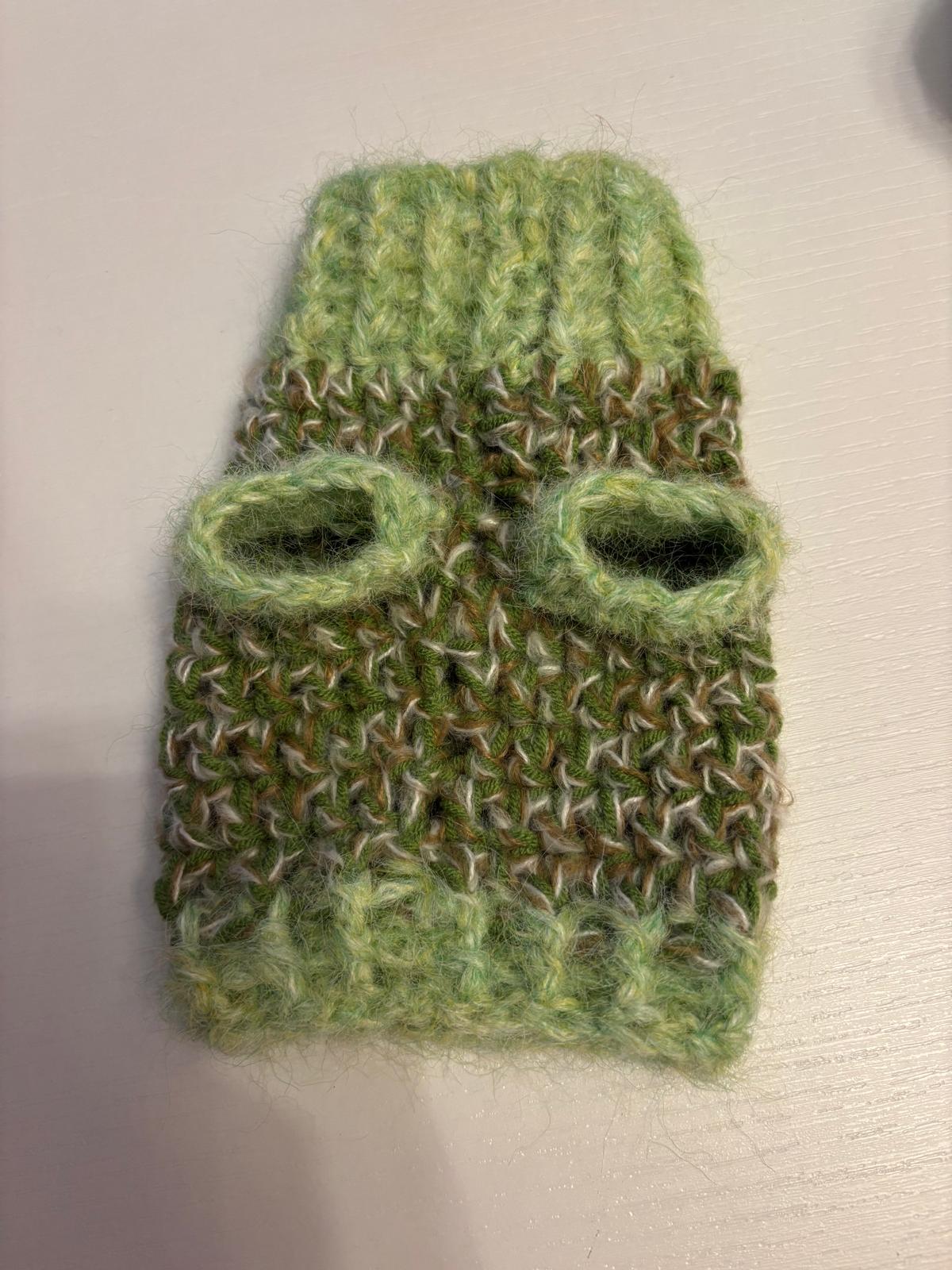 🐾 Maglioncino Crochet “Morbida Coccola” 💕🧶 Verde-Beige - Zampine Pets & Plushies