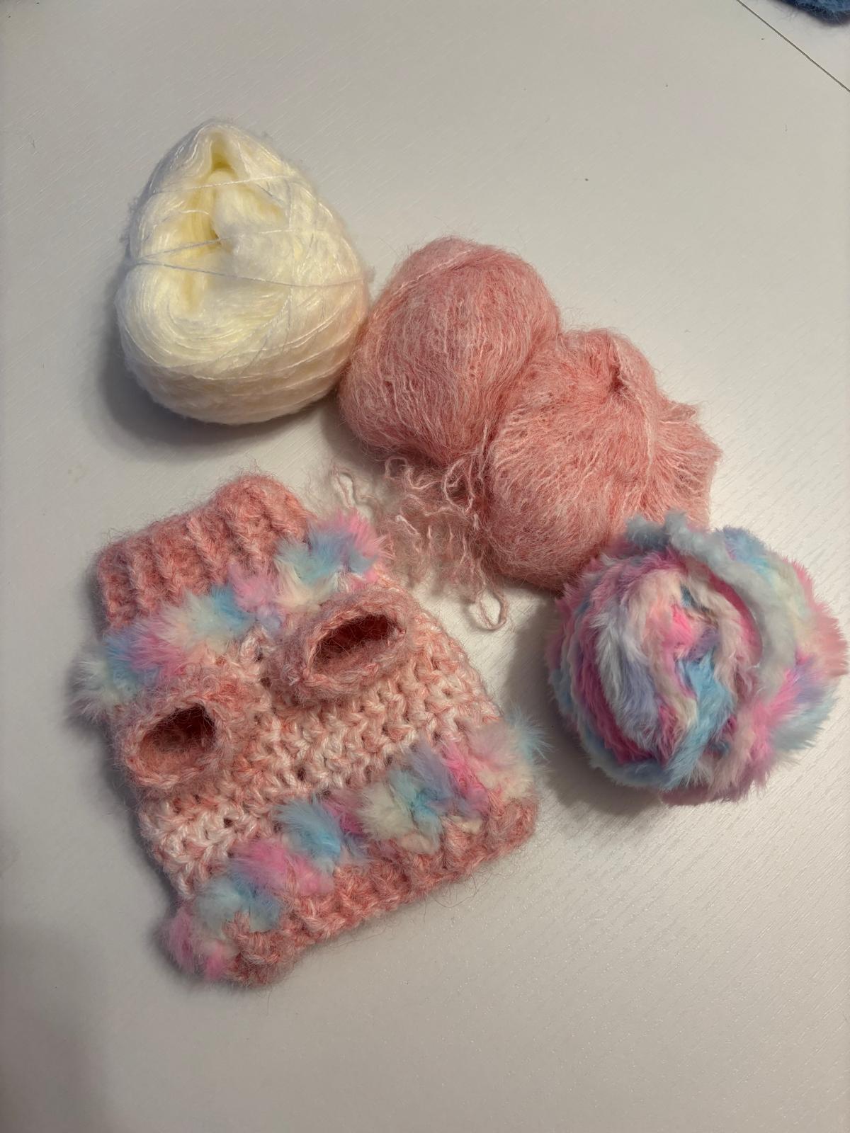 🐾 Maglioncino Crochet “Morbida Coccola” 💕🧶 Peluche-Rosa - Zampine Pets & Plushies