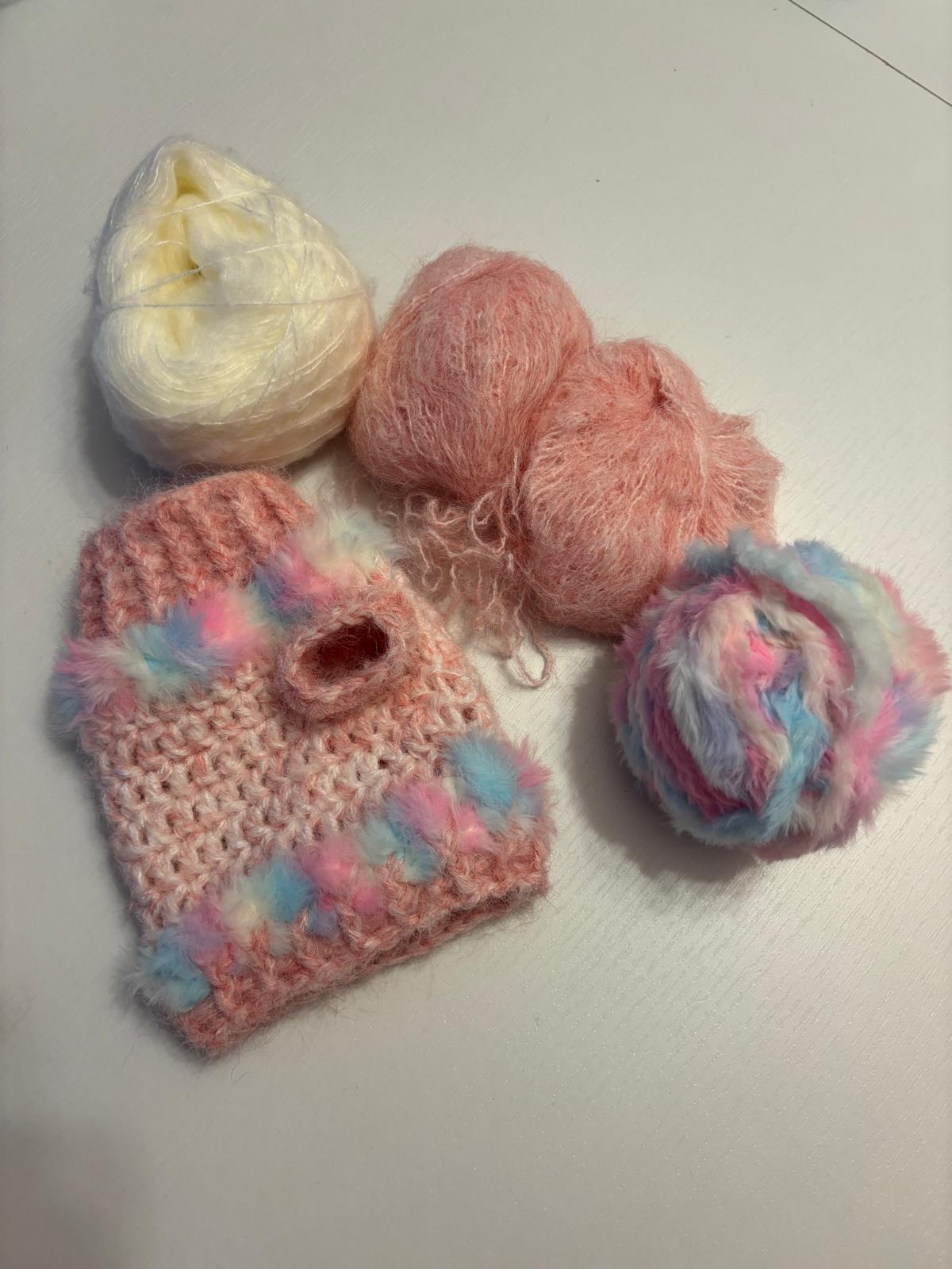 🐾 Maglioncino Crochet “Morbida Coccola” 💕🧶 Peluche-Rosa - Zampine Pets & Plushies