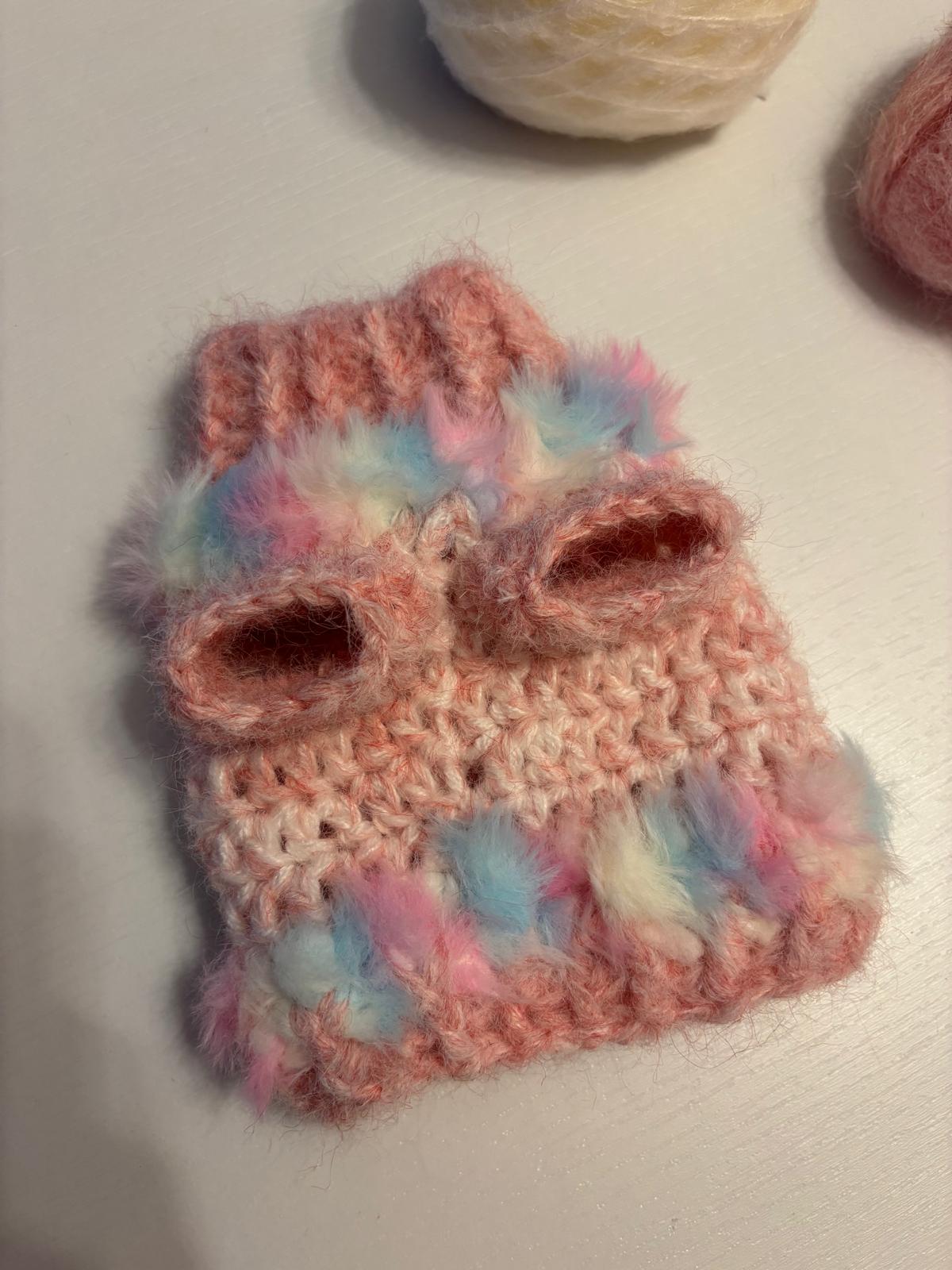 🐾 Maglioncino Crochet “Morbida Coccola” 💕🧶 Peluche-Rosa - Zampine Pets & Plushies