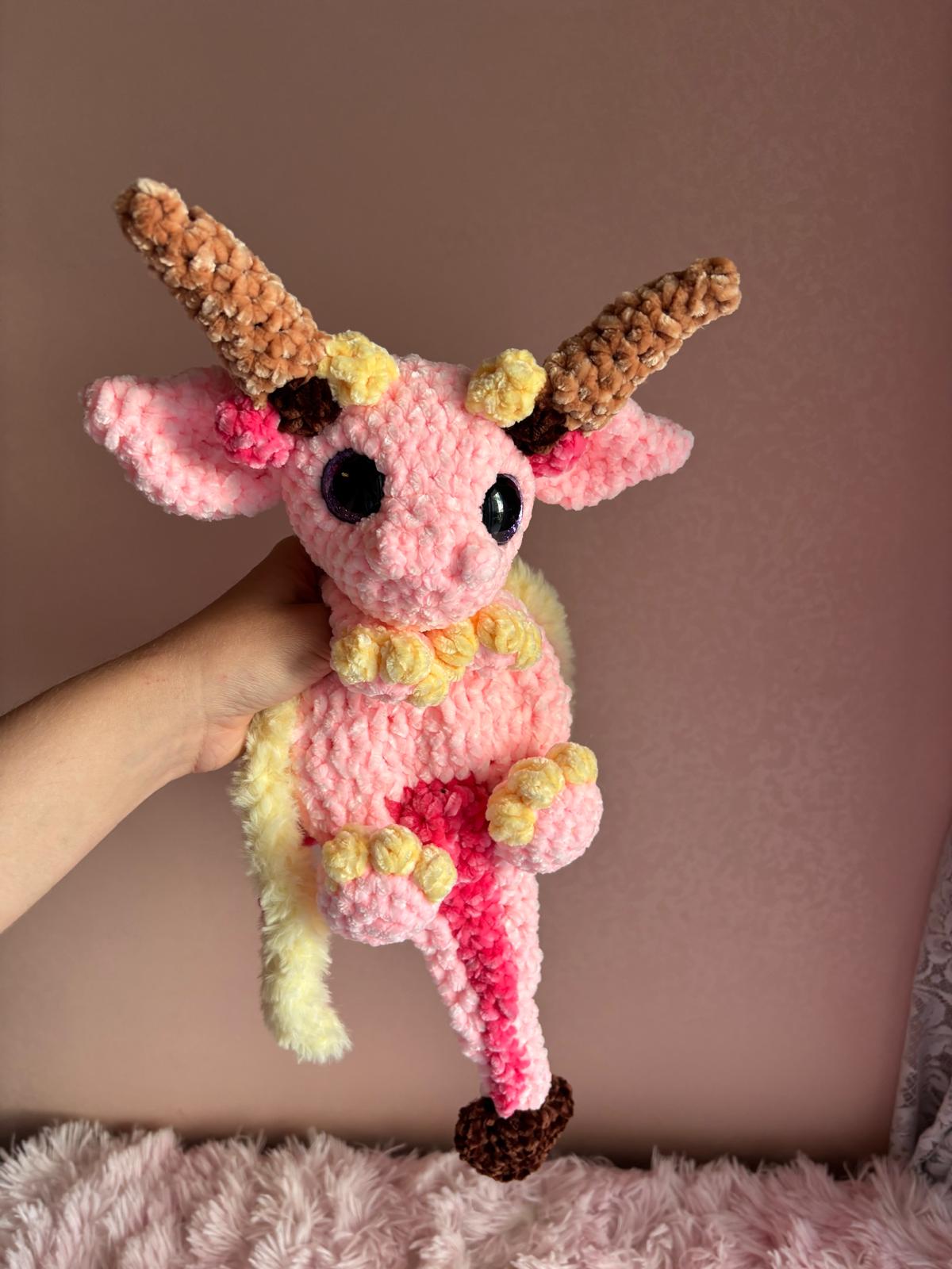 Draghetta Gelato 🍦🍫🍓 Peluche Uncinetto Handmade - Zampine Pets & Plushies