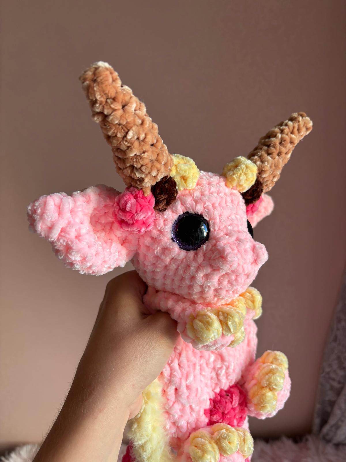 Draghetta Gelato 🍦🍫🍓 Peluche Uncinetto Handmade - Zampine Pets & Plushies
