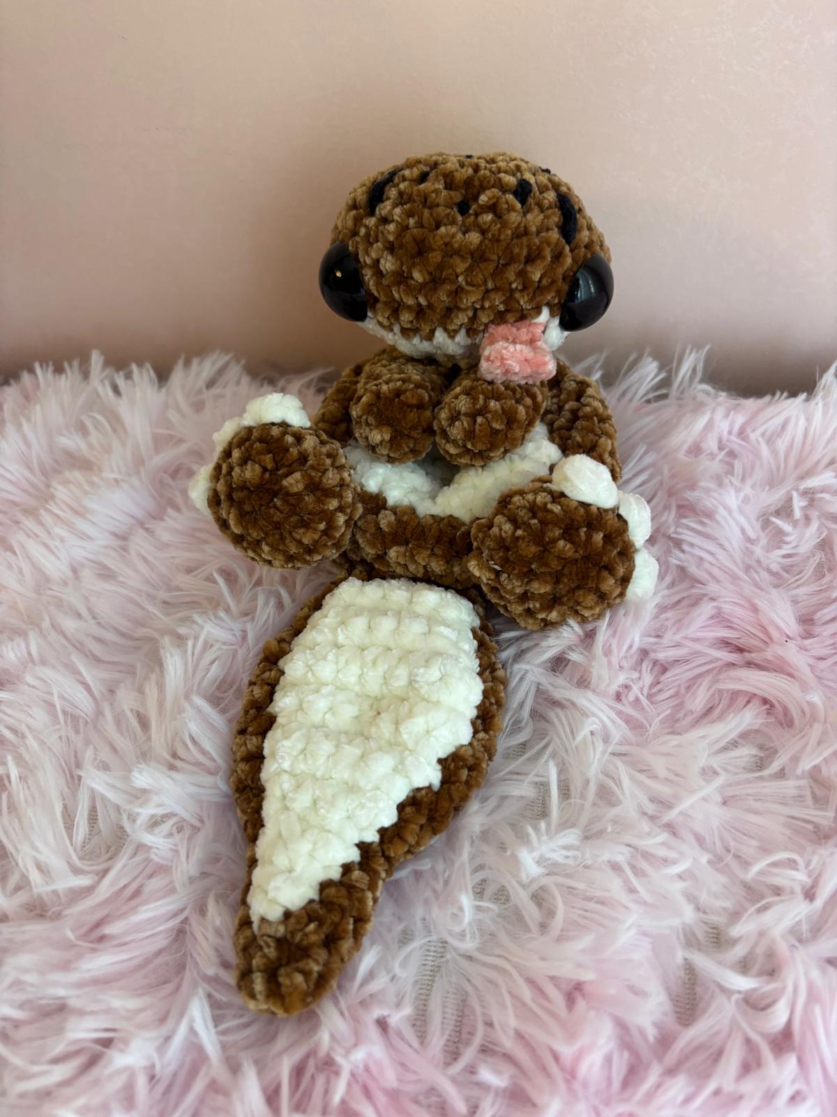 🦎 Geco Leopardino Marrone e Crema - Peluche Uncinetto Handmade 🤎 - Zampine Pets & Plushies