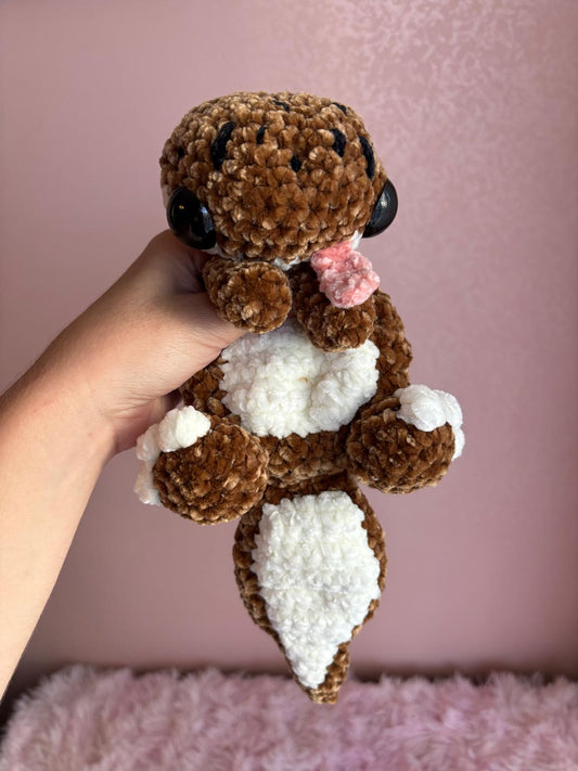 🦎 Geco Leopardino Marrone e Crema - Peluche Uncinetto Handmade 🤎 - Zampine Pets & Plushies