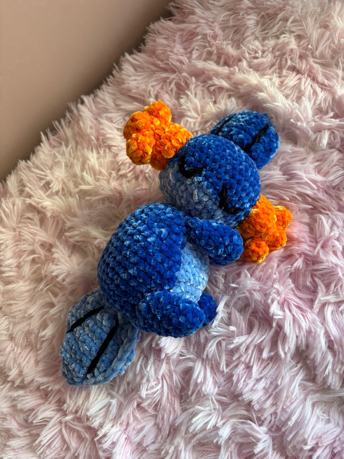 💤 Salamandra Dormiente  – Peluche Uncinetto Handmade - Zampine Pets & Plushies