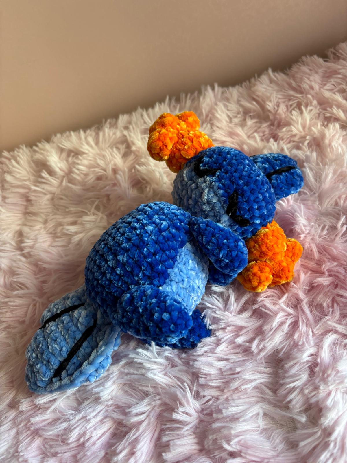 💤 Salamandra Dormiente  – Peluche Uncinetto Handmade - Zampine Pets & Plushies