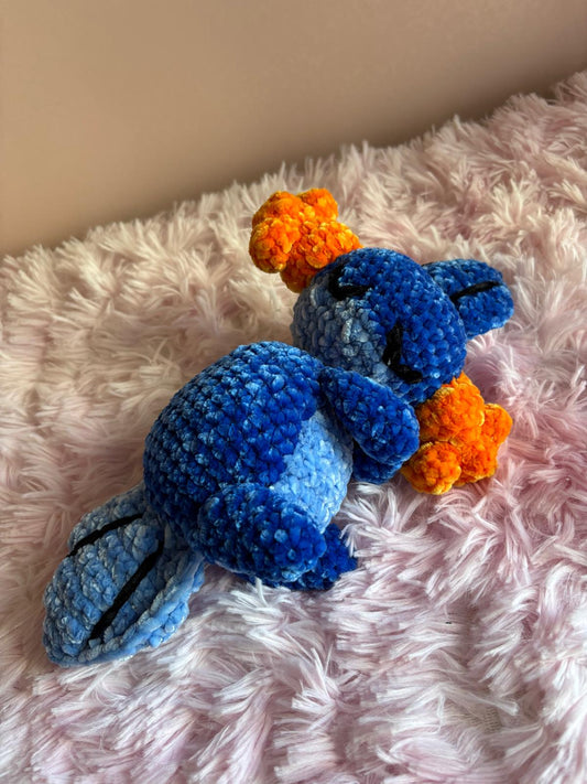 💤 Salamandra Dormiente  – Peluche Uncinetto Handmade - Zampine Pets & Plushies