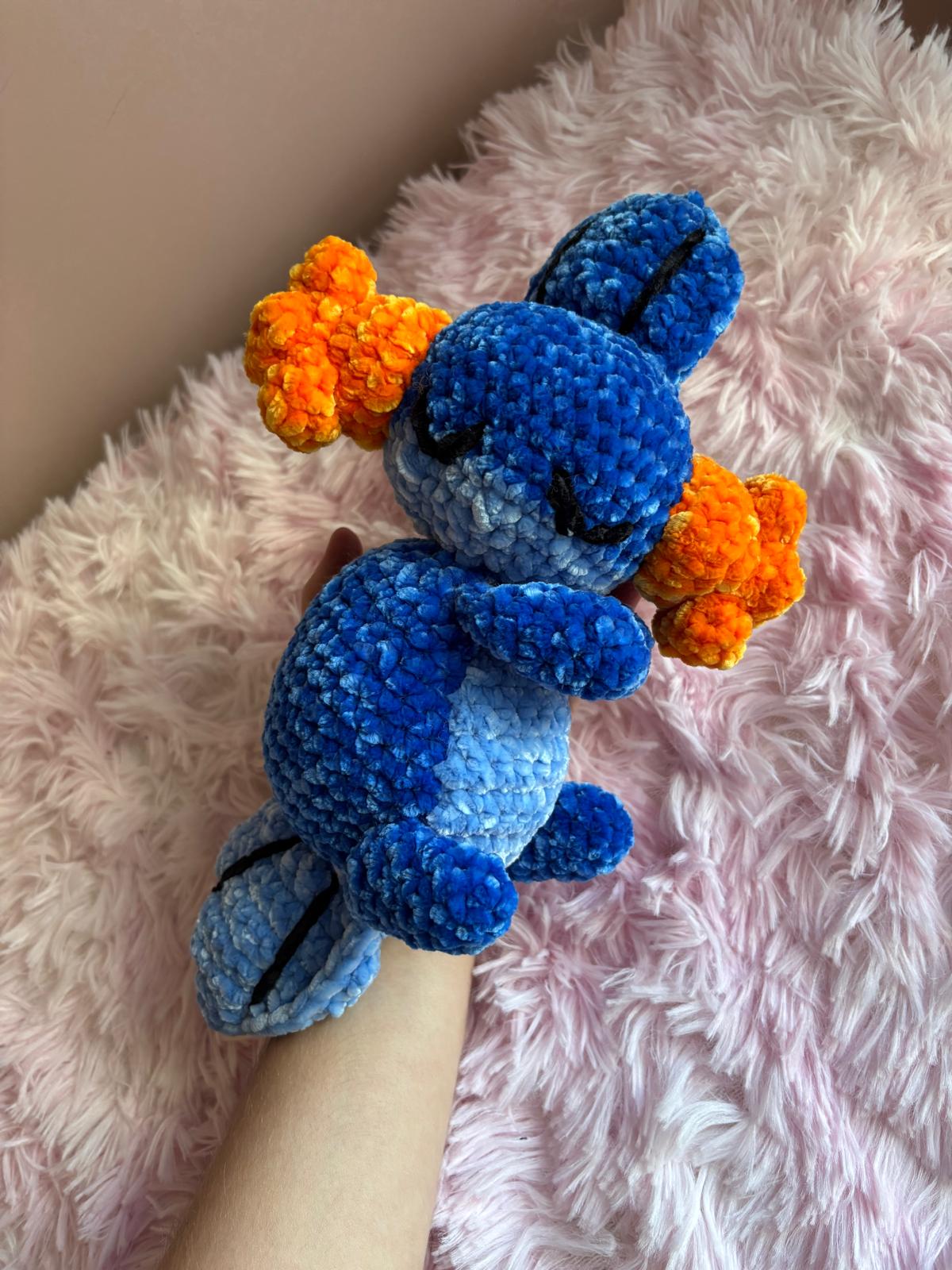 💤 Salamandra Dormiente  – Peluche Uncinetto Handmade - Zampine Pets & Plushies