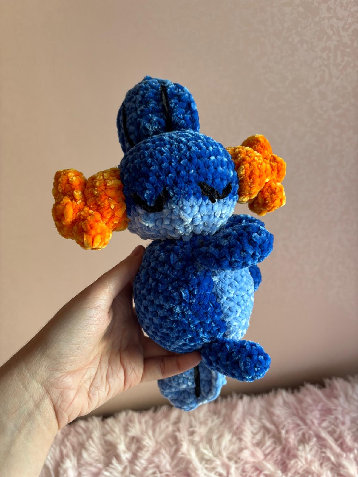 💤 Salamandra Dormiente  – Peluche Uncinetto Handmade - Zampine Pets & Plushies