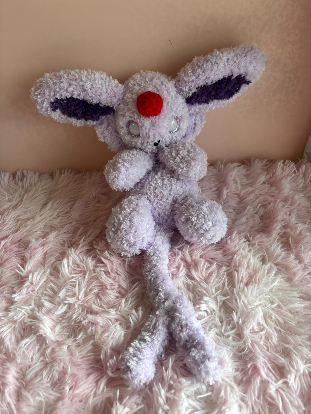 ✨ Volpe Psychic Lilla 💜 Peluche Uncinetto Handmade - Zampine Pets & Plushies