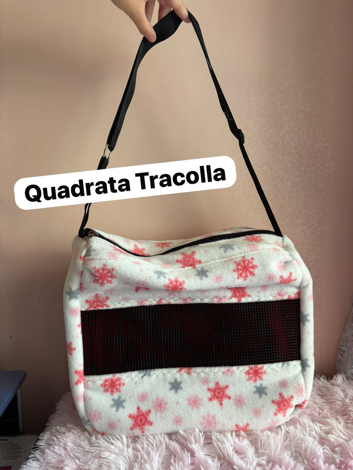 Borsa trasportino in tessuto per piccoli animali esotici furetti suricata conigli cincillà ratti