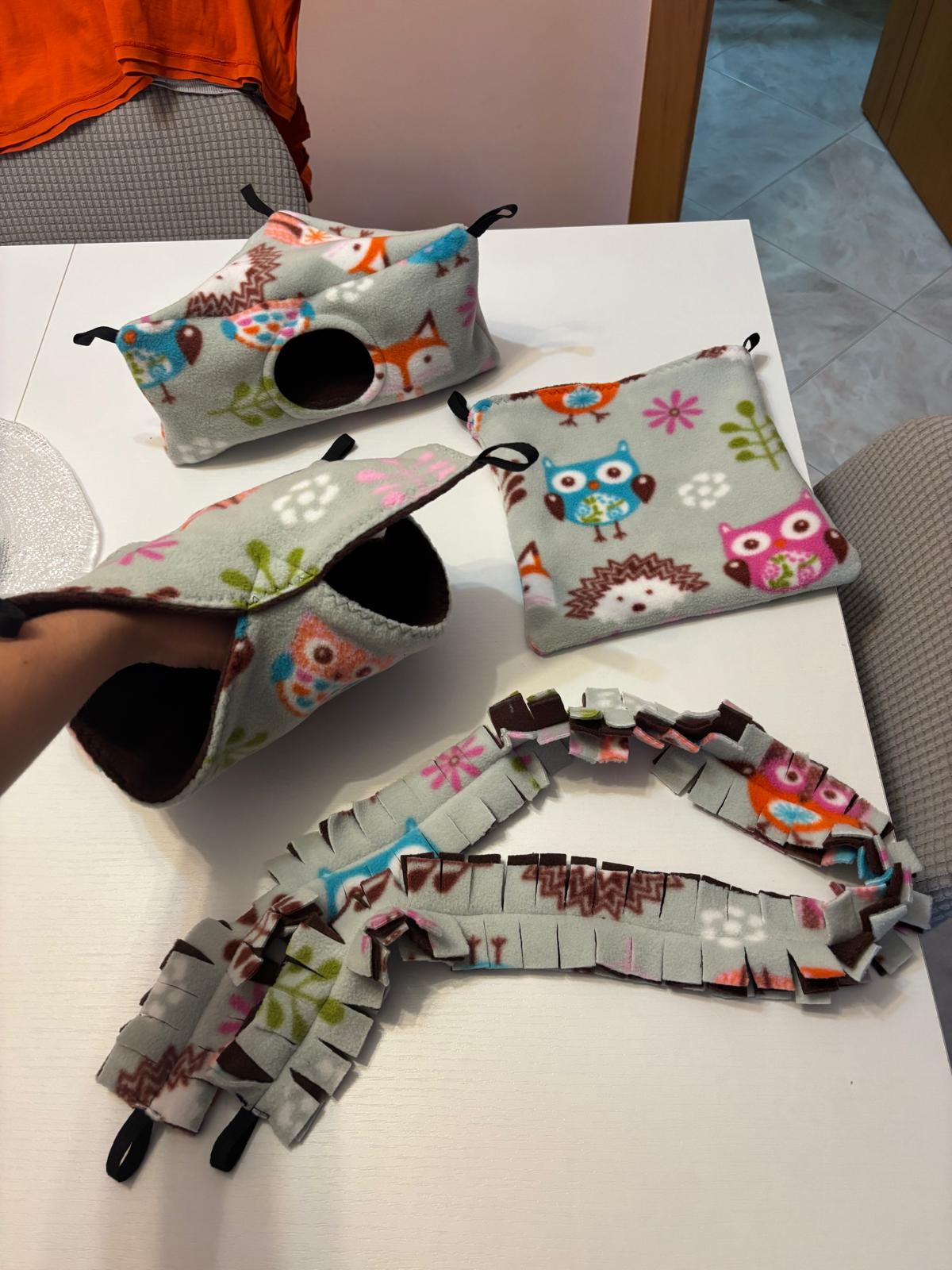 Set 4 Pezzi Petauri dello Zucchero e piccoli roditori ratti degu criceti topolini